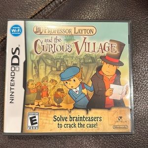 Nintendo DS Professor Layton and the Curious Village video game puzzle